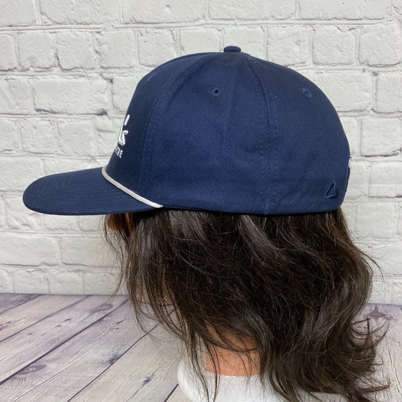 AHEAD Baseball Hat Rope Cap Snapback Navy Blue de Boer's Golf Shop Floral Bill - Picture 2 of 9